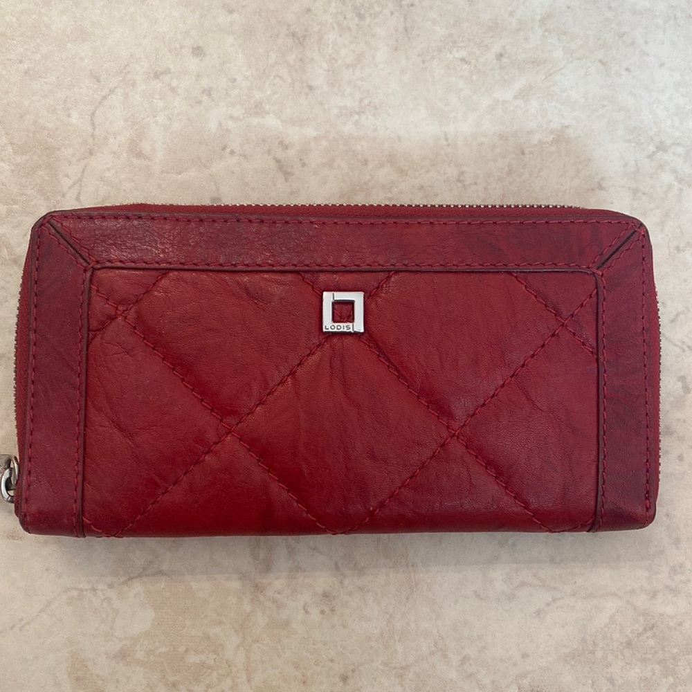Lodis Quilted Leather Wallet